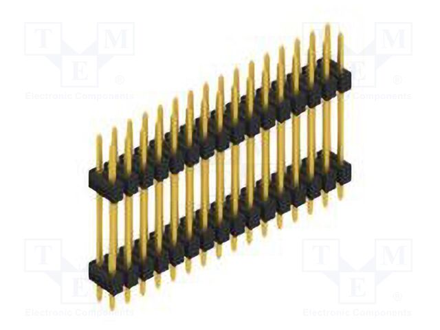 Connector: pin strips; pin header; male; PIN: 32; 2.54mm; THT; 2x16