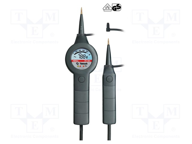 Tester: electrical; LCD; VAC: 24÷1000V; 15÷500Hz; VDC: 50÷1000V