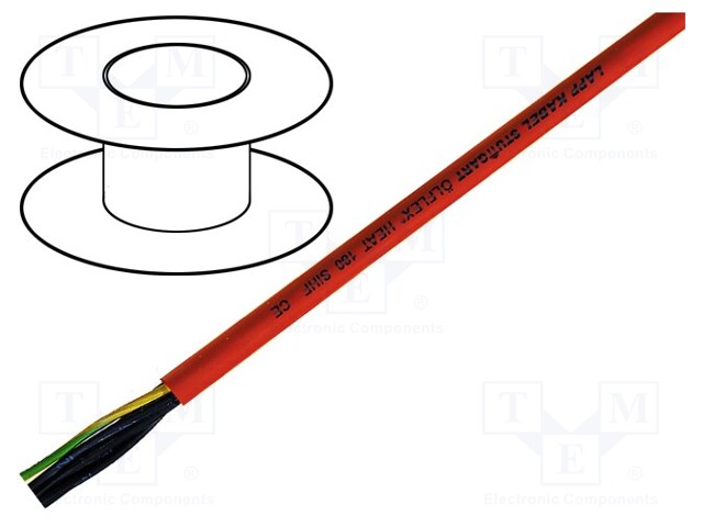 Wire; ÖLFLEX® HEAT 180 SiHF; Cu; stranded; 5G0,75mm2; silicone