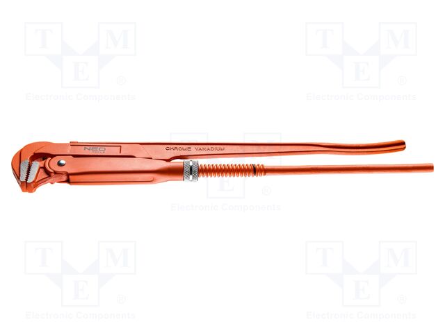 Wrench; adjustable; 2"; Max jaw capacity: 67mm; for pipe gripping
