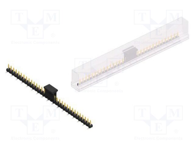 Connector: pin strips; pin header; male; PIN: 33; 2.54mm; SMT; 1x33
