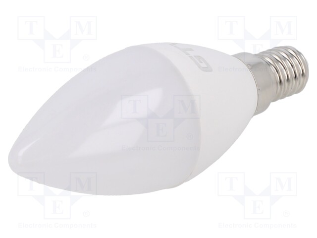 LED lamp; cool white; E14; 230VAC; 520lm; 6W; 160°; 6400K
