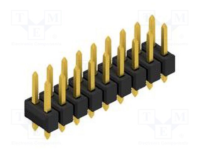 Connector: pin strips; pin header; male; PIN: 18; 2.54mm; THT; 2x9