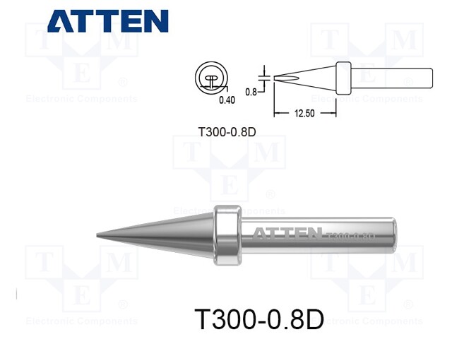 Tip; chisel; 0.8mm; for  soldering iron; SP-H090,ST-9003D