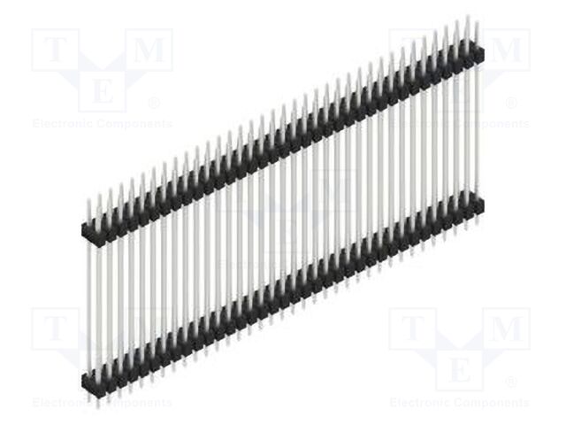 Connector: pin strips; pin header; male; PIN: 72; 2.54mm; THT; 2x36