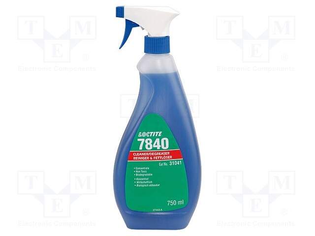 Cleaning agent; 7840; 750ml; liquid; bottle; blue; cleaning