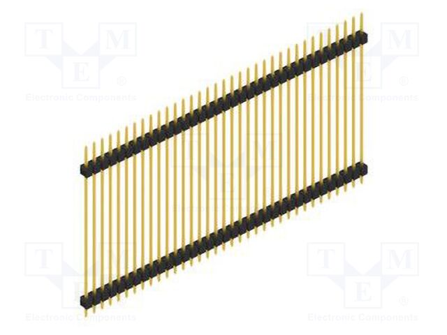 Connector: pin strips; pin header; male; PIN: 35; 2.54mm; THT; 1x35
