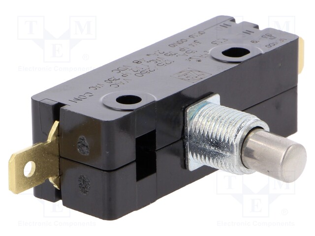 Microswitch SNAP ACTION; SPDT; 15A/250VAC; 2A/48VDC; ON-(ON)