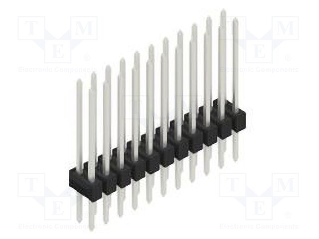 Connector: pin strips; pin header; male; PIN: 22; 2.54mm; THT; 2x11