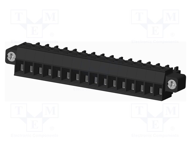 Connector: pluggable terminal block; plug; female; straight; 300V