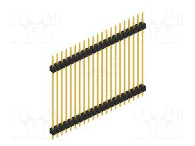 Connector: pin strips; pin header; male; PIN: 21; 2.54mm; THT; 1x21