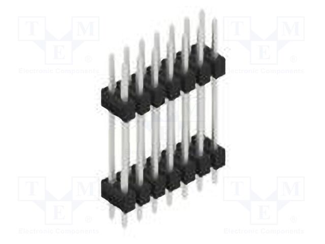 Connector: pin strips; pin header; male; PIN: 14; 2.54mm; THT; 2x7