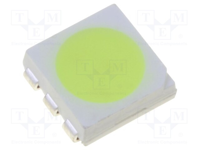 LED; SMD; 5050,PLCC6; blue (ice blue); 18÷21lm; 5x5x1.5mm; 120°