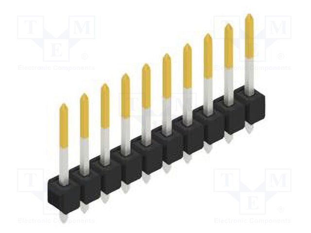 Connector: pin strips; pin header; male; PIN: 10; 2.54mm; THT; 1x10