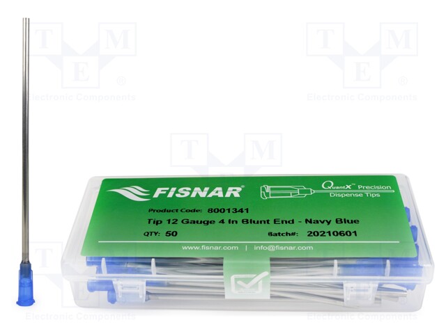 Needle: steel; 4"; Size: 12; straight; 2.27mm; Body: black-blue