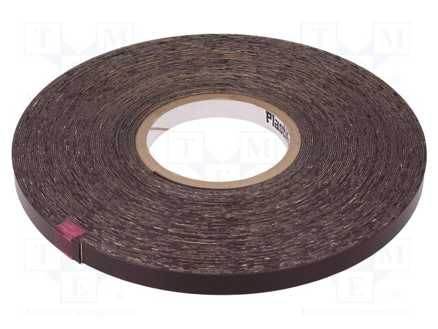 Tape: magnetic; W: 12mm; L: 30m; D: 0.84mm; acrylic; brown