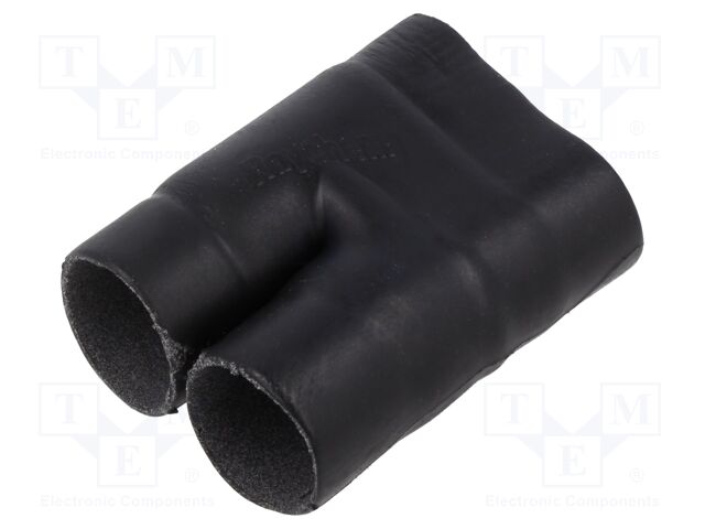 Cable breakout; glued; black; elastomer; -75÷150°C; No.of term: 2