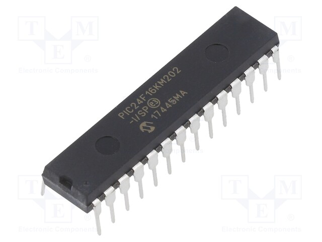 PIC microcontroller; Memory: 16kB; SRAM: 2.048kB; 32MHz; SMD; DIP28