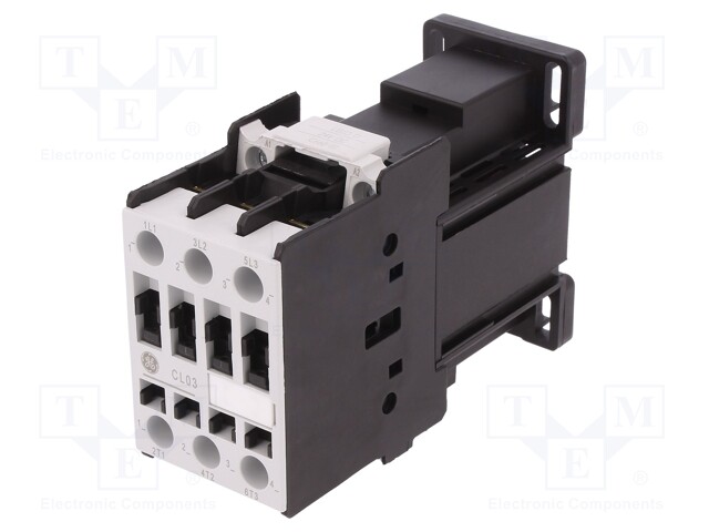 Contactor: 3-pole; NO x3; 24VDC; 25A; DIN,on panel; CL; 11kW
