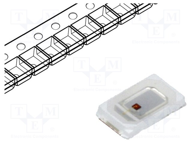 LED; SMD; 5730,PLCC2; red; 10÷15lm; 5.7x3x0.8mm; 120°; 1.6÷2.4V