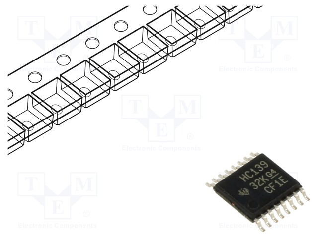 IC: digital; 2 to 4 line,decoder,demultiplexer; Ch: 2; SMD; 2÷6VDC