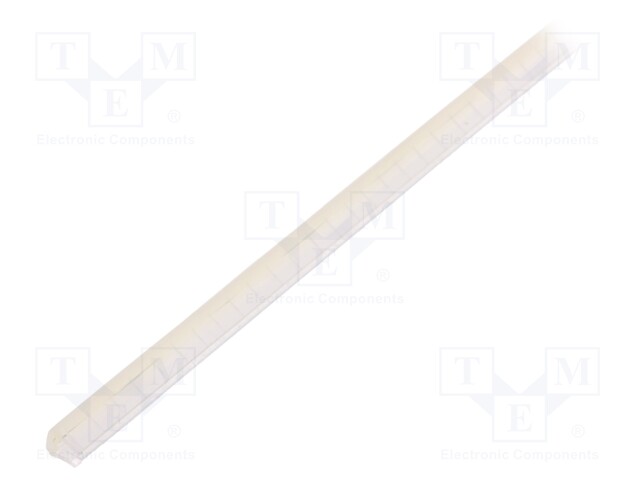 Grommet, 30.5m x 4.3mm x 4.7mm, Slotted Edging, PE (Polyethylene), 2.5 mm