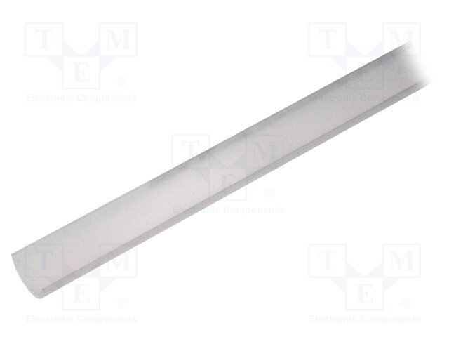 Cover for LED profiles; white; 2m; V: D; push-in