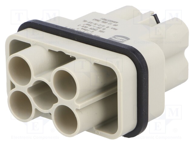 Connector: HDC; male; Han Q; PIN: 6(4+2); Compact