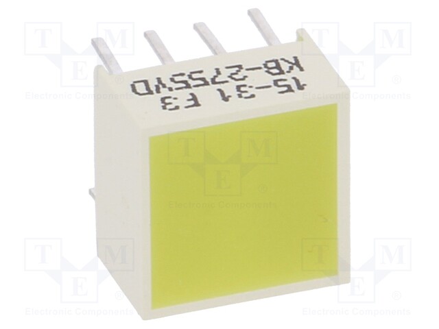 LED backlight; yellow; Lens: diffused,yellow; λd: 590nm; 10-50mcd