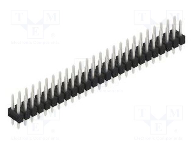 Connector: pin strips; pin header; male; PIN: 50; 2.54mm; THT; 2x25