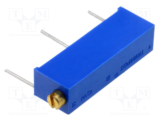 Potentiometer: mounting; multiturn; 100kΩ; 750mW; ±10%; linear