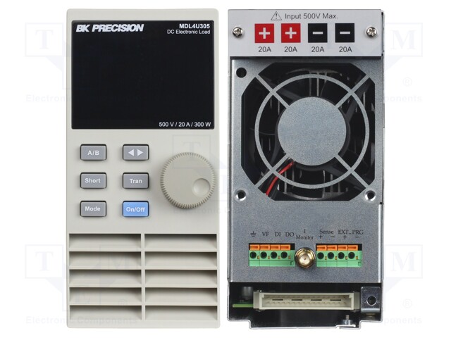 Electronic load; 0÷500V; 0÷20A; 300W; Series: MDL4U; Display: VFD