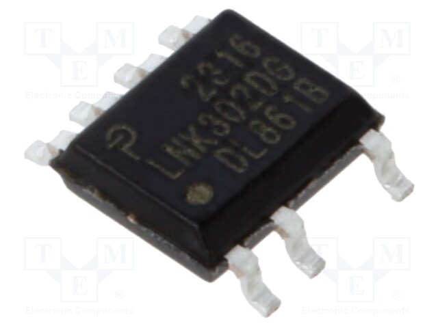 AC/DC Converter, Buck, Buck-Boost, Flyback, 85V to 265VAC In, 63mA, SOIC-8
