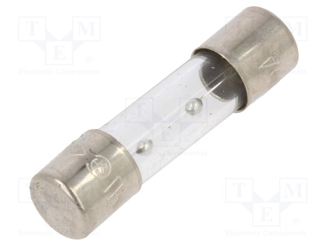 Fuse: fuse; time-lag; 3.15A; 250VAC; glass; 20x5.2mm; brass; bulk