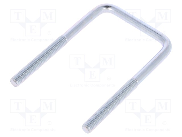 U-bolt; C; steel; zinc; Thread len: 41mm; Int.width: 43mm; H: 78mm