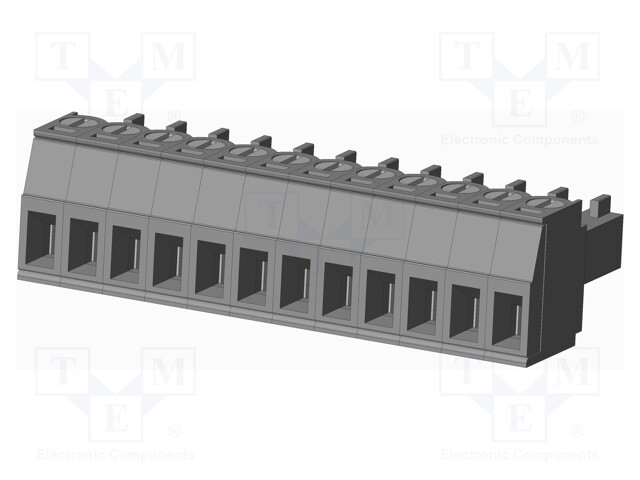 Connector: pluggable terminal block; plug; female; straight; grey