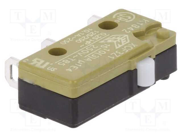 Microswitch SNAP ACTION; without lever; SPDT; ON-(ON); Pos: 2