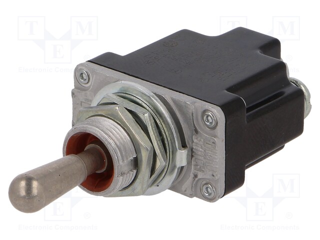 Switch: toggle; Pos: 3; SP3T; (ON)-OFF-(ON); 6A/230VAC; 15A/28VDC