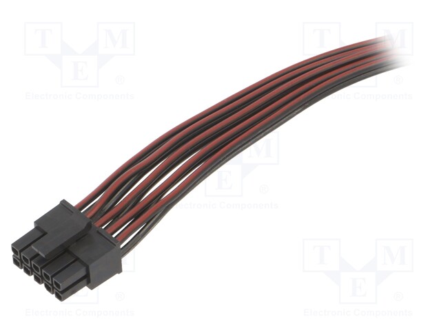 Cable; Micro-Fit 3.0; female-female; PIN: 10; 0.2m; 4A; TLYp