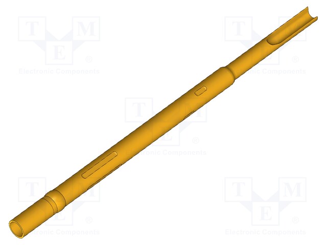 Test probe socket; Contact plating: gold-plated; soldered