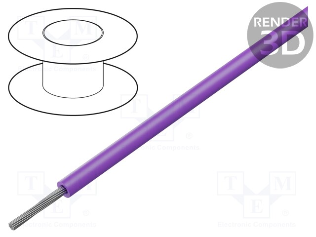 Wire; ÖLFLEX® HEAT 180 SiF A; 1x1mm2; stranded; Cu; silicone