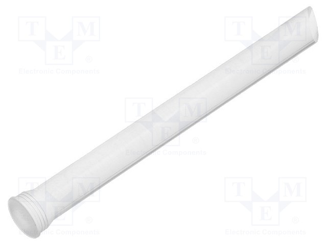 Fibre for LED; round; Ø5mm; Front: flat; straight
