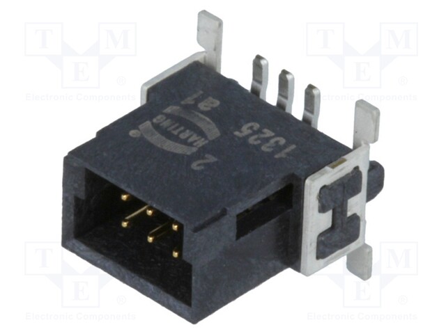 Connector: PCB to PCB; male; PIN: 6; 1.27mm; Series: har-flex; 2.3A