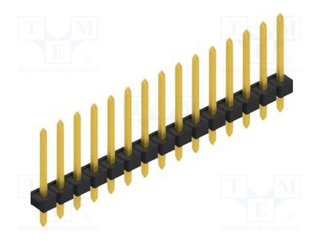 Connector: pin strips; pin header; male; PIN: 15; 2.54mm; THT; 1x15