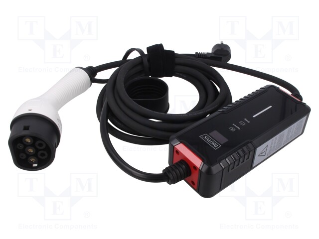 Charger: eMobility; 2x0.5mm2,3x2.5mm2; 230V; 3.7kW; IP55; 5m; 16A