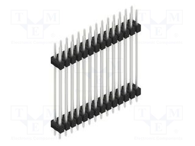 Connector: pin strips; pin header; male; PIN: 28; 2.54mm; THT; 2x14