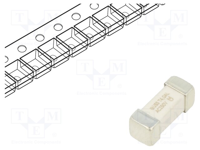 Fuse: fuse; time-lag; 4A; 250VAC; soldered,SMD; ceramic; 1245UMFT