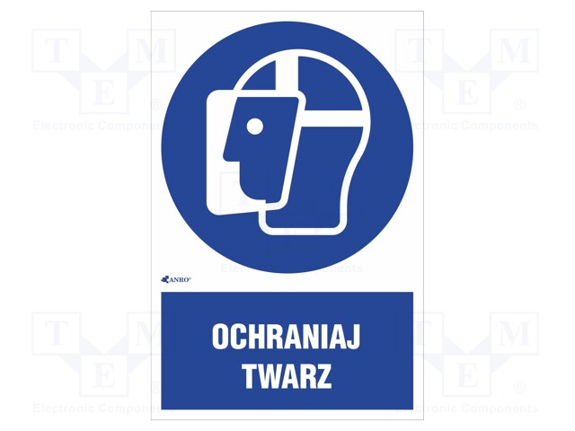 Safety sign; regulatory; Mat: self-adhesive folie; W: 200mm