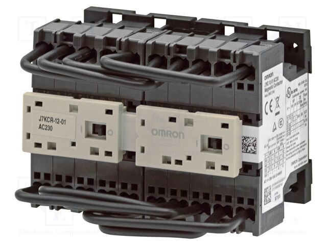 Contactor: 3-pole reversing; Auxiliary contacts: NO; 24VDC; J7KC