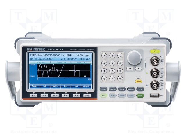 Generator: arbitrary, function; Band: ≤20MHz; TFT 4,3",color